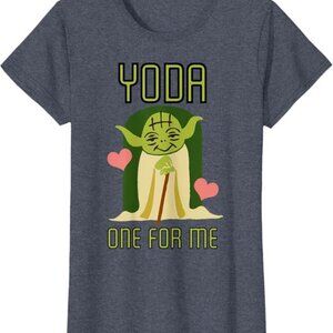 ⭐Disney Star Wars "Yoda One For Me" Cute Valentine's Day T-Shirt